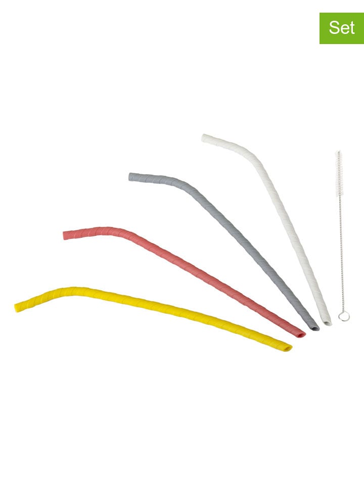 Vigar 4er-Set: Trinkhalme in Bunt - (H)26 cm - onesize