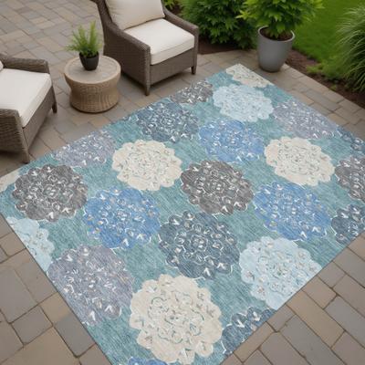 Addison Rugs Machine Washable Indoor/ Outdoor Global Motif Chantille Rug