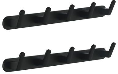 AITINKAN Wall Mounted 5 in 1 Rustproof Hook Rack Coat Rack(2 Pack)