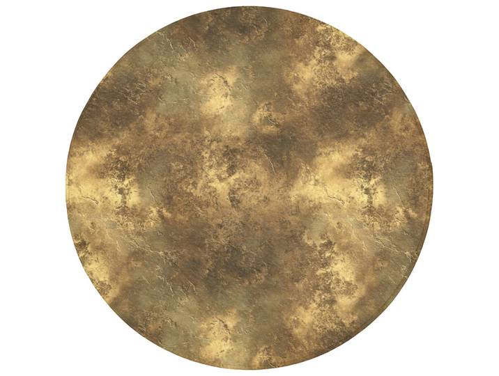 OnlyWow Badematte Antik - Metallic-Look - Gold Badvorleger 70x70 cm, Goldfarben, Füllung: Polyurethan (Pur), Rund, 70x70 cm, Heimtextilien, Badtextilien, Badematten