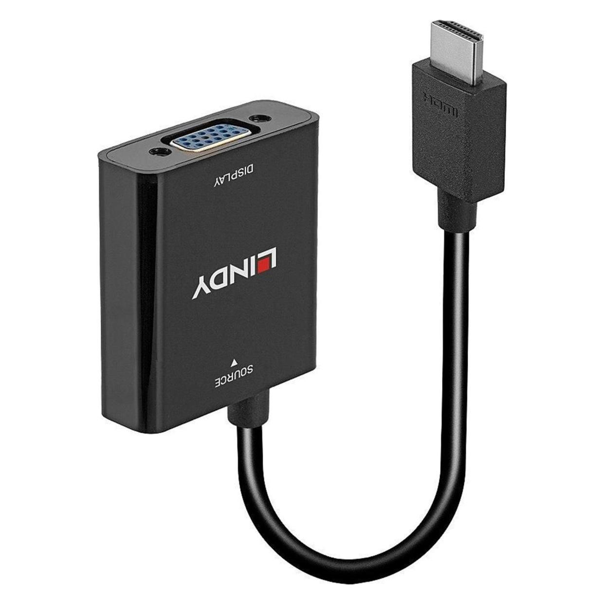 Lindy HDMI auf VGA Konverter Aufloesungen bis 1080p und 1920x1200 (VGA) (38291)
