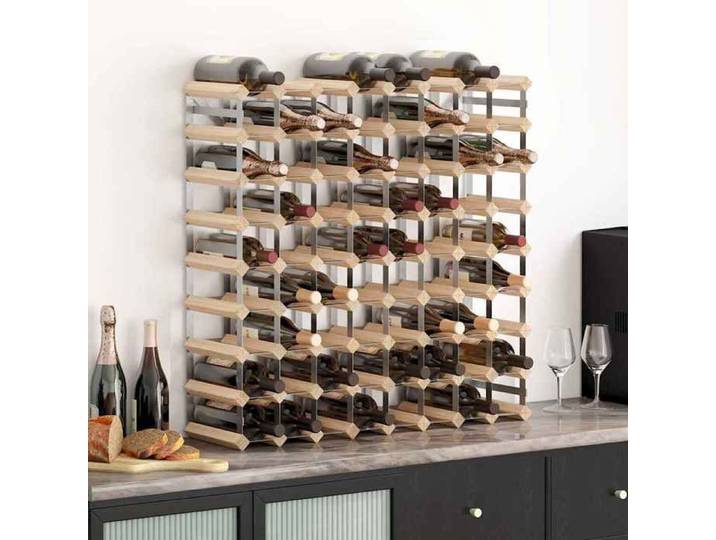 Casier à bouteilles pour 72 bouteilles Pinède solide - - range-bouteilles - 80 x 22 5 x 80 cm rkm48d7812