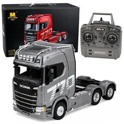 Scania Huina 1501 ferngesteuerter RC-LKW, Grau/Silber, Maßstab 1:18