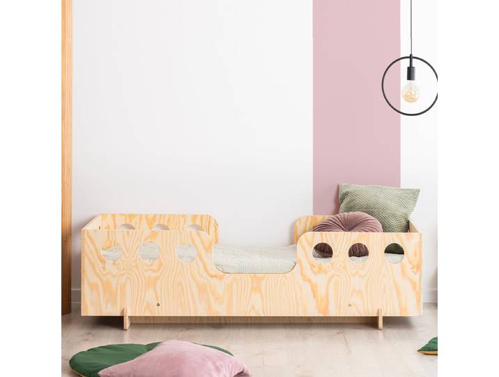 Lit 90x200 sommier inclus Anaïs Bois