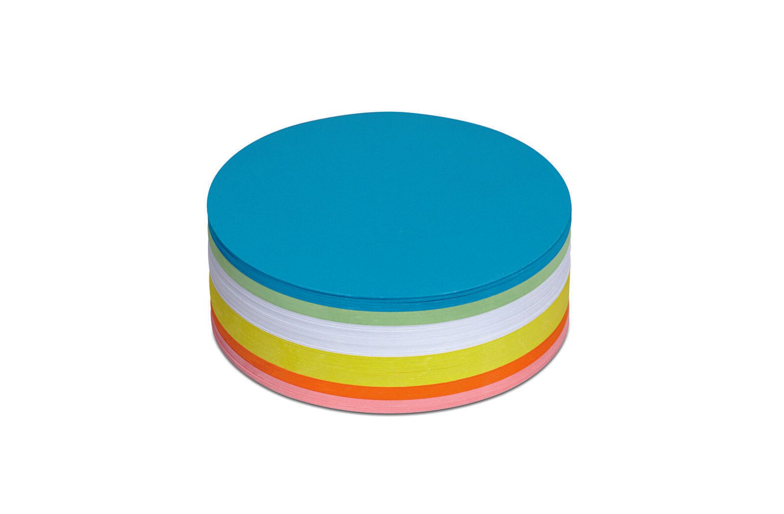 MAUL Moderationskarten Ø 13,5 cm blau, grün, rot, orange, gelb, weiß 6394799