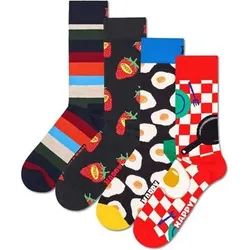 HAPPY SOCKS Happy Socks 4er Pack Unisex Socken - Geschenkbox, Classics, gemischte Farben, Größe 41-46 in Bunt Bunt