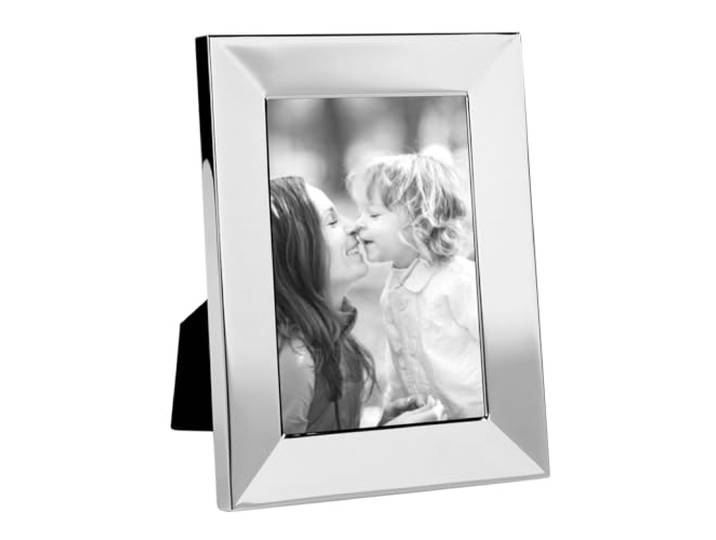 Fink glänzender Bilderrahmen 13x18 cm Fotorahmen mit breiter versilberter Leiste