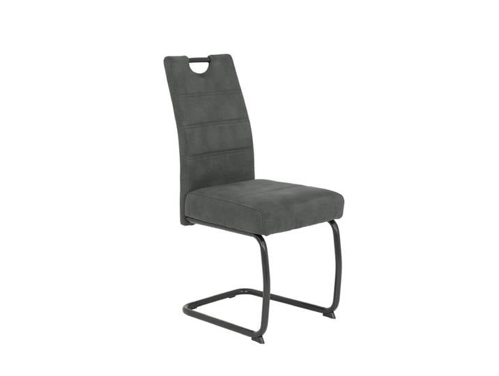 Esszimmerstuhl MAJA 4er Set grau/schwarz
