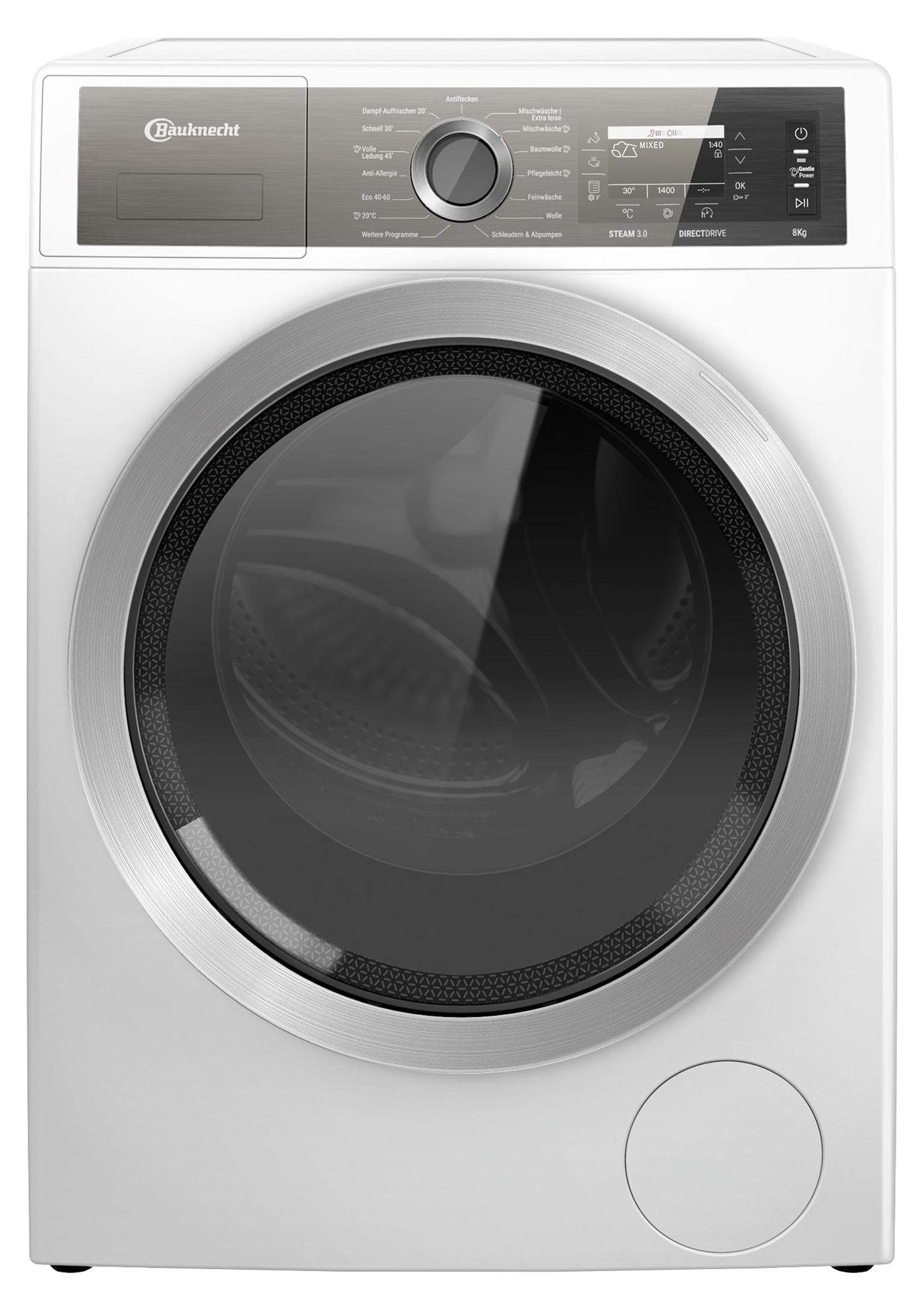 Bauknecht B7X89SILENCEDE Waschmaschine 8kg Weiß GentlePower-Technologie