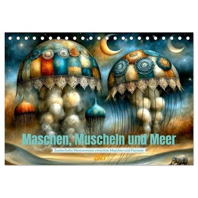 Maschen, Muscheln und Meer (Tischkalender 2027 DIN A5 quer), CALVENDO Monatskalender
