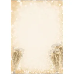 SIGEL Champagner Motivpapier DIN A4 90 g/m2