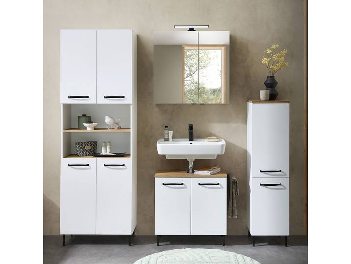 Colonne mi-haute Quickset 500 32 x 115 x 32cm Blanc/Blanc mat