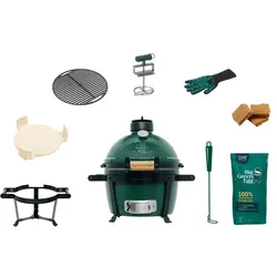 Big Green Egg Holzkohlegrill Set. Minimax Keramik Grün
