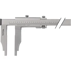Tecwerk, Messlehre, Werkstattmessschieber DIN 862 800 mm Schnabellänge 150 mm (15 cm)