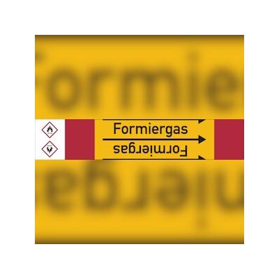Rohrleitungskennzeichen Formiergas - 33000x105 mm Folie selbstklebend