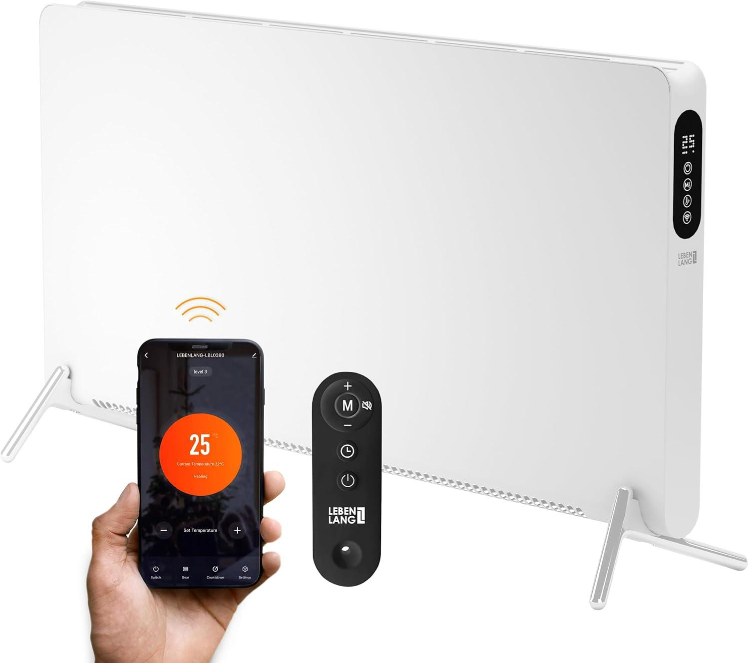 Selius Elektrische Wandconvector - Elektrische Verwarming voor Badkamer en Woonruimte