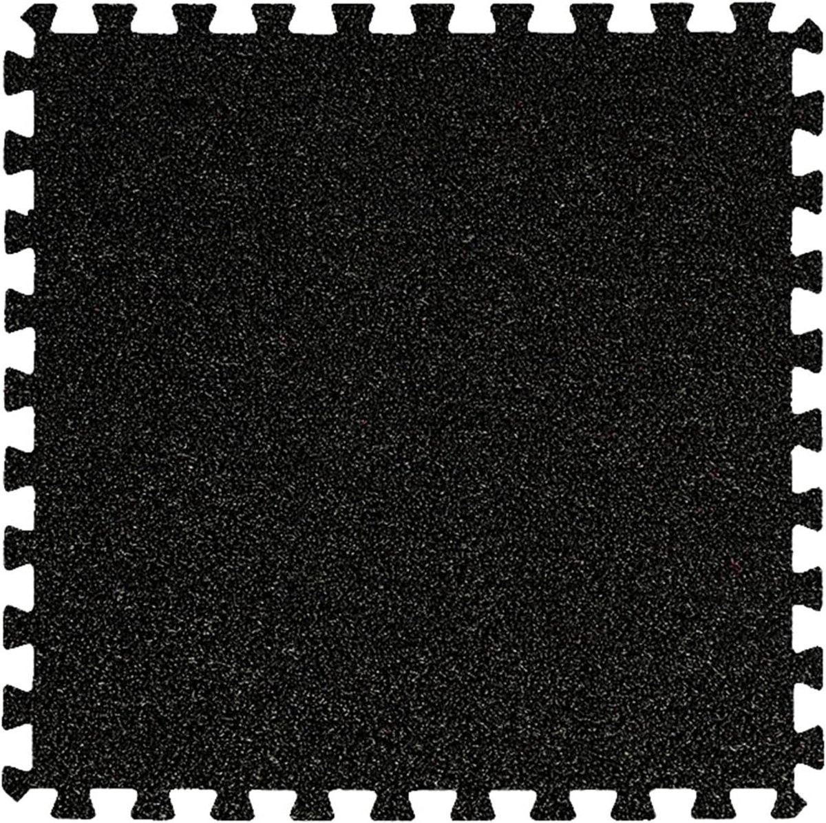 Tapijttegels Schuimrubber Vloermatten Zwart 30x30 cm