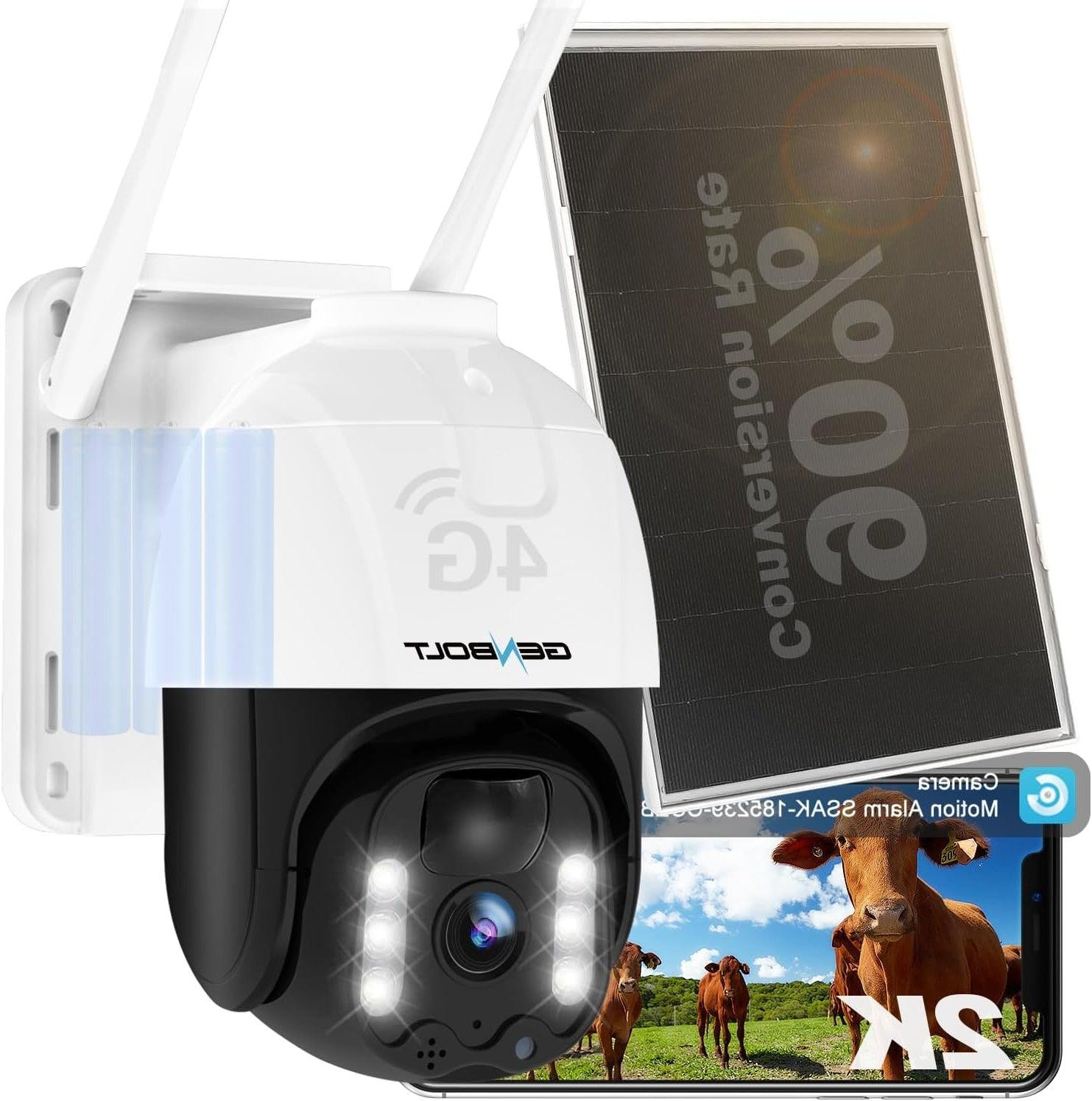 Selius 4G Beveiligingscamera - Draadloze Solar Buitencamera met Simkaart