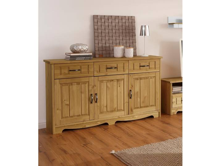 Sideboard GOODPRODUCT Trinidad , beige (natur, geölt), B:148cm H:89cm T:37cm, Sideboards, Sideboard, Kommode, Breite 148 cm
