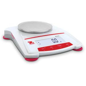 OHAUS Digitalwaage Scout, SKX622, Teilung 0,01 g, Präzisionswaage, Netz- & Batteriebetrieb, LCD-Display, 620 g