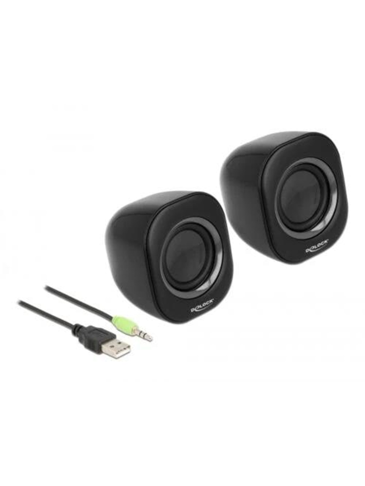 DeLOCK Mini Stereo PC Speaker - Schwarz