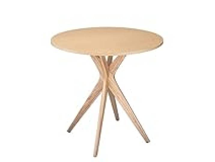 Ragaba Jubi Table à Manger Ronde diamètre 70cm Frêne