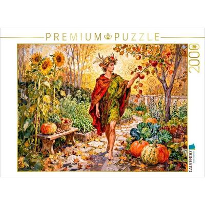 CALVENDO Puzzle Faunus - Römischer Gott der Obstgärten im Spätsommer | 2000 Teile Lege-Größe 90x67cm Foto-Puzzle für glückliche Stunden