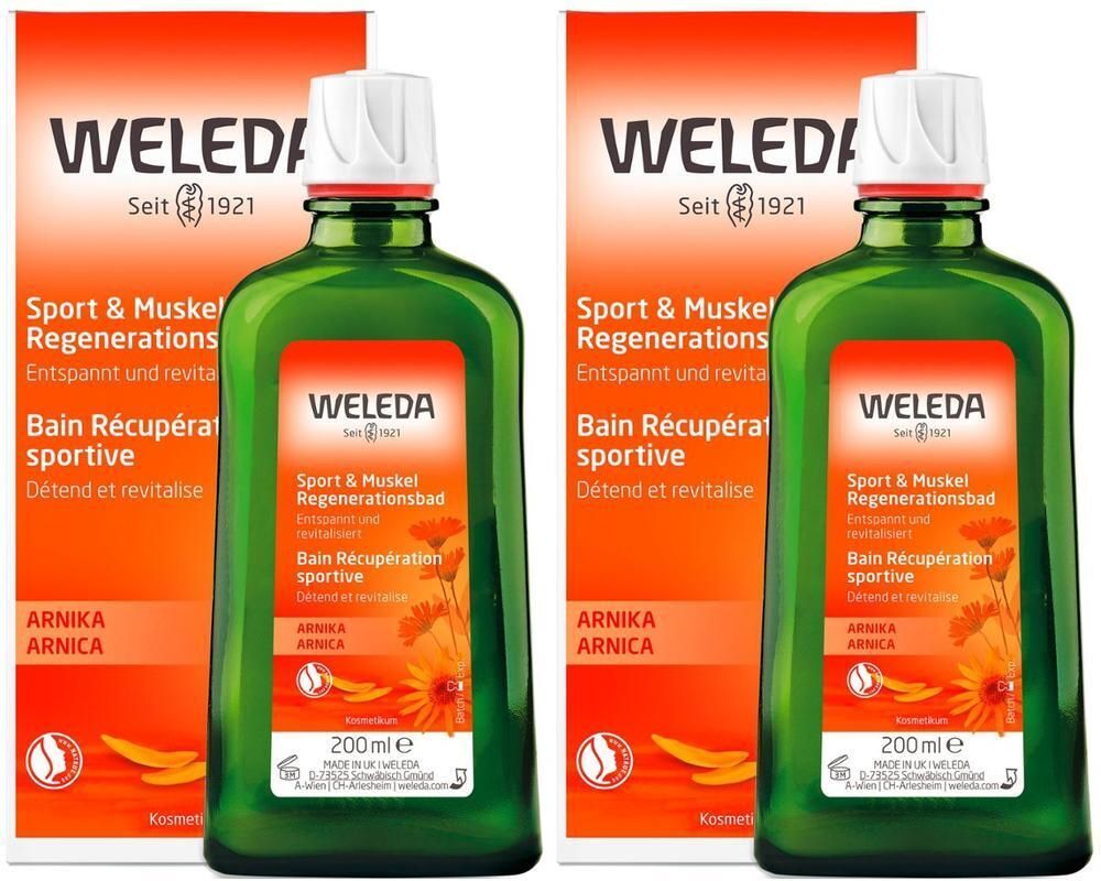 Weleda Sport und Muskel Regenerationsbad Arnika 2x 2x200 ml Bad