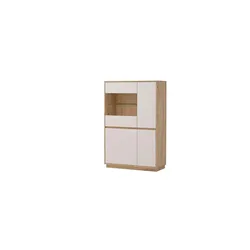 Vitrine   ¦ braun ¦ Maße (cm): B: 75 H: 144