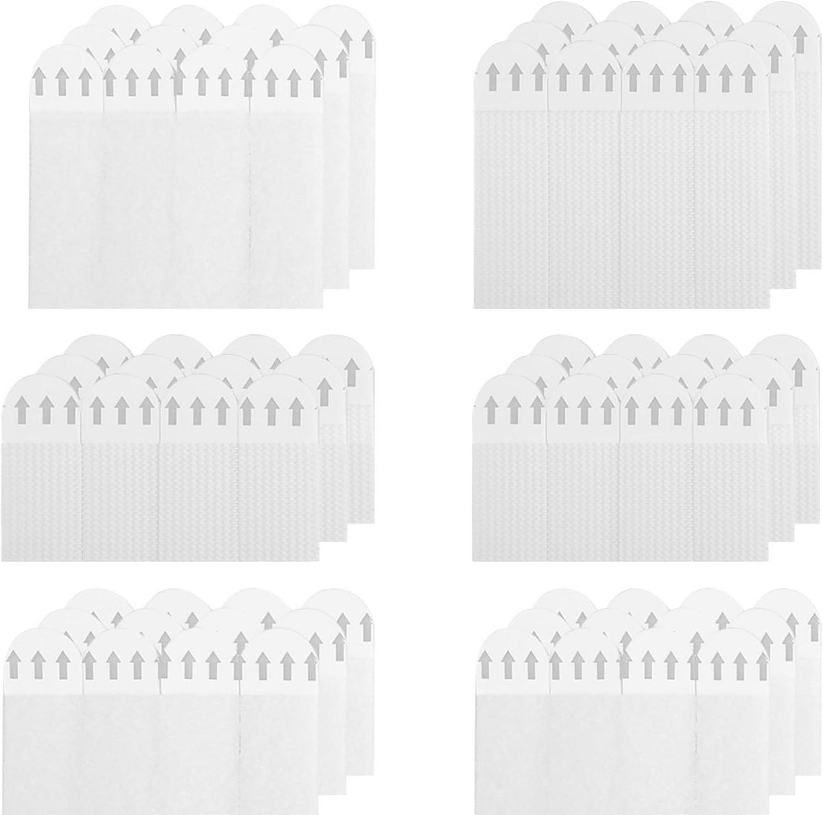 Ophangstrips Set - Zelfklevende Haken voor Decoratie - Wit - 72 Stuks