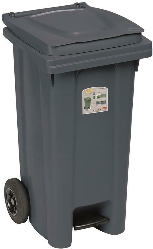 Stefanplast Bidone Raccolta Differenziata 120 l Grigio