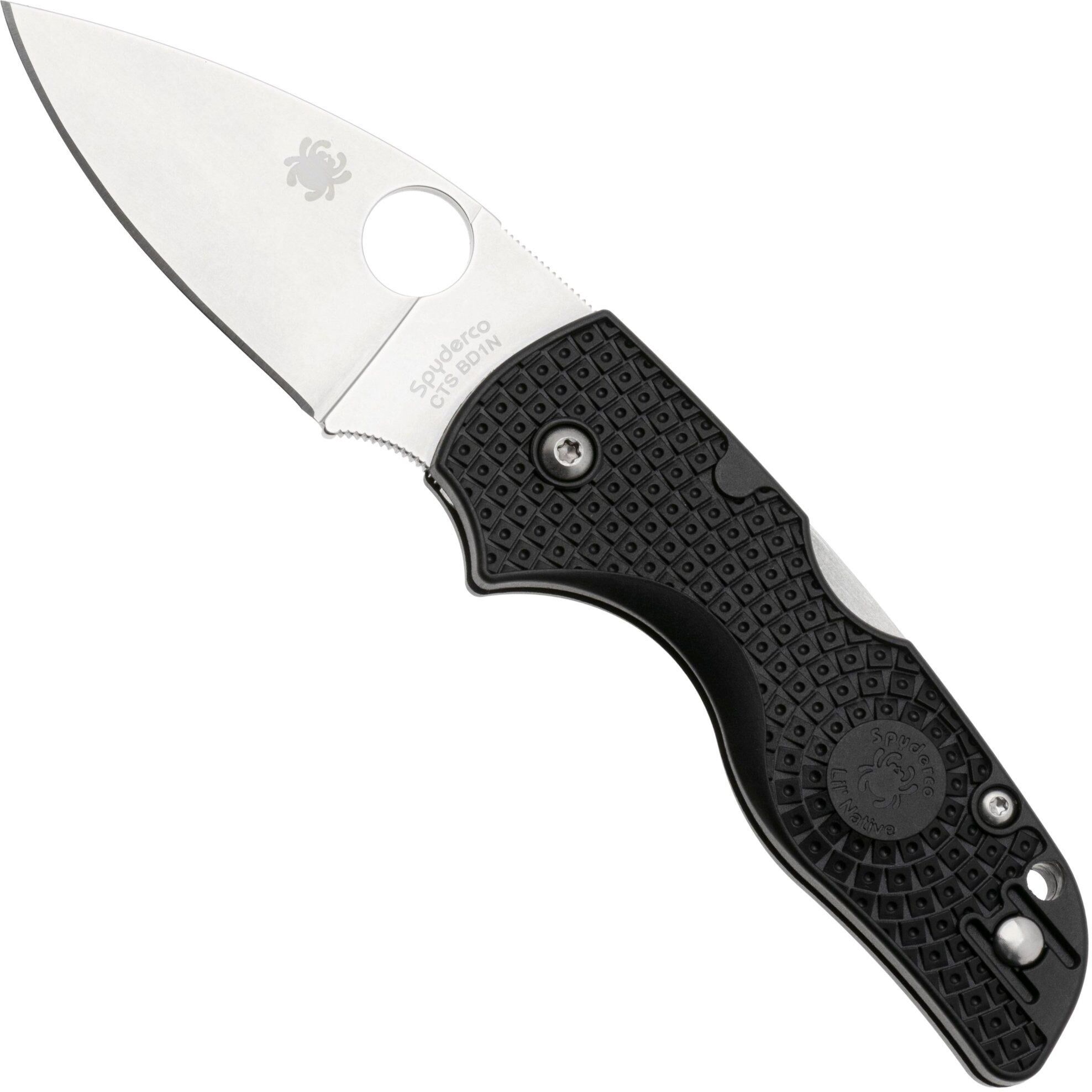 Spyderco Lil’ Native Lightweight Backlock C230PBK Black FRN, coltello da tasca