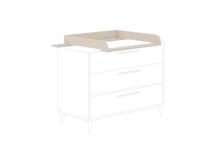 Paidi Wickelaufsatz Eefje, Beige, 123.5x12.5x79.9 cm, Blauer Engel, Goldenes M, Babymöbel, Wickelkommoden & Zubehör, Wickelaufsätze