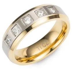 DIAMONIQUE® TITAN Ring = 0,15ct Brillantschliff