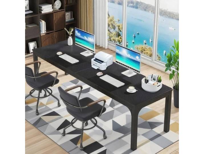 TOPESCT Bureau Informatique Bureau pour Ordinateur Portable pour Chambre de Bureau à Domicile 200 x 70 x 75 cm Noir