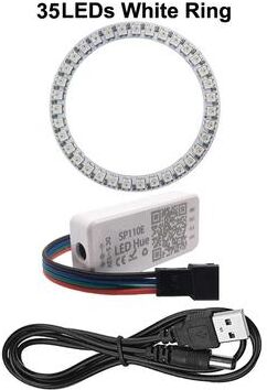 Uplifted Finds WS2812B Addressable RGB LED Pixel Ring Kit 35 Leds White Kit