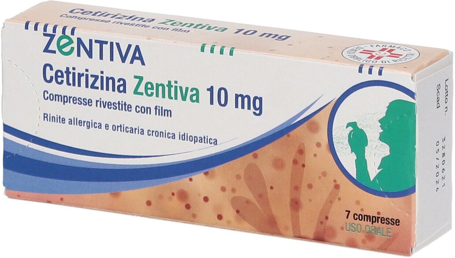 ZENTIVA ITALIA Srl Zentiva, Cetirizina Zent 10mg, 7 Compresse