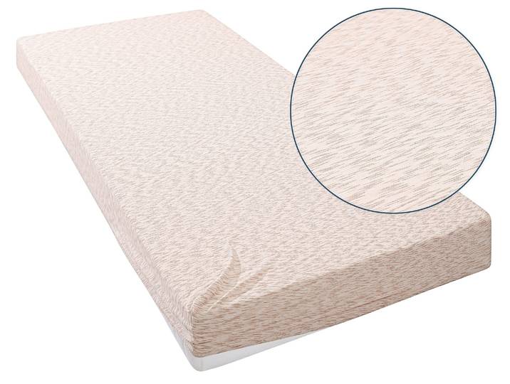 Spannbettlaken GOODPRODUCT Strawberry in uni oder bunten Rainbow-Colors , beige (beige, rainbow), B:180cm L:200cm, Jersey, Obermaterial: 50% Baumwolle, 50% Polyester, Bettlaken, Spannbettlaken, Bettlaken für Matratzen bis 18cm Höhe, Spannbetttuch mit Baumwolle
