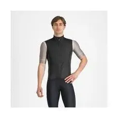 Castelli, Herren, Velojacke, Fly Direct Vest (M), Schwarz, Grau, M