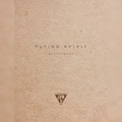 Clairefontaine 5x Flying Spirit, Skizzenheft 16x21 cm, Fadenbindung, 60 Blatt 90g - Kraft braun 930022C