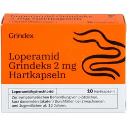 Loperamid Grindeks 2 mg Hartkapseln 10 ST