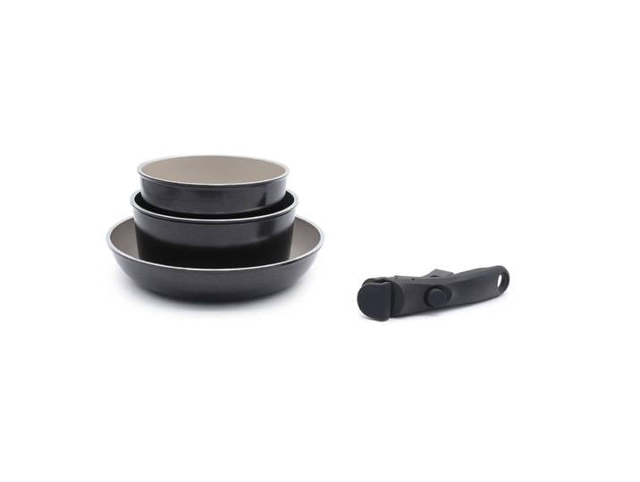 Set de 4 pièces noir amovible