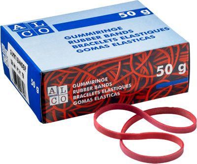 Gummibänder, rot, 130 x 4 mm, 50 g