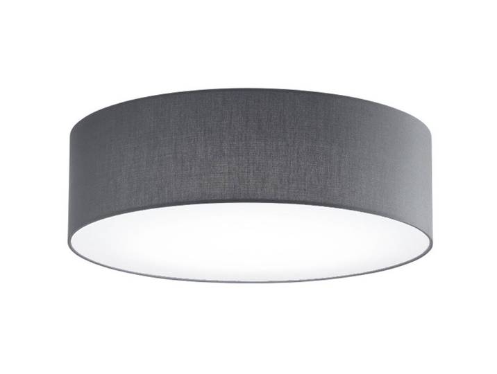 Deckenlampe Noah anthrazit Metall/ Stoff B 50 cm - LED - Lichtfarbe: Warmweiss - LED Energiesparlampen