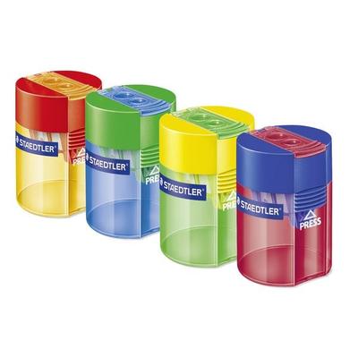STAEDTLER Schreib- und Zeichbedarf Doppelspitzdose farbig sortiert, 1 Stück