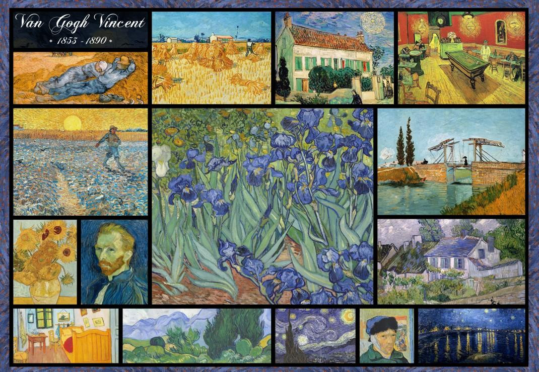 Grafika Puzzel: Vincent van Gogh Collage - 1000-delige puzzel