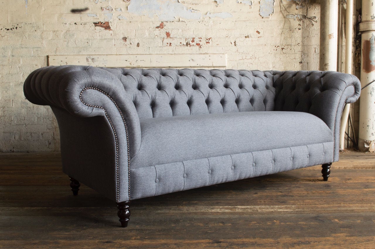 Chesterfield Design Sofa Luxus Klassieke Lederen Bank voor de Woonkamer