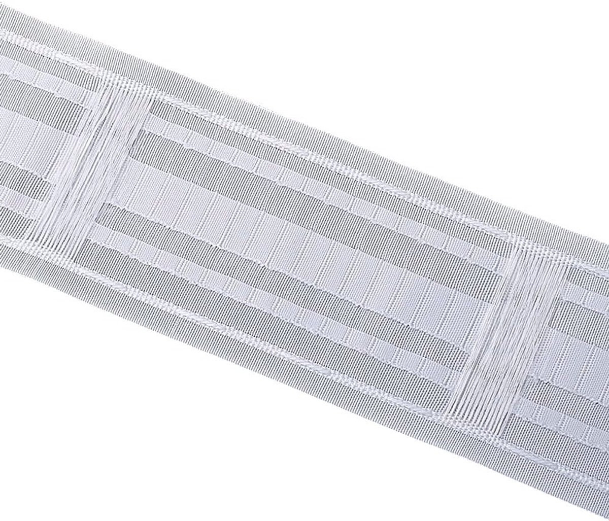 Universele gordijnband met lussen en potloodplooien, 85 mm, 3 meter voor gordijnen en raamdecoratie
