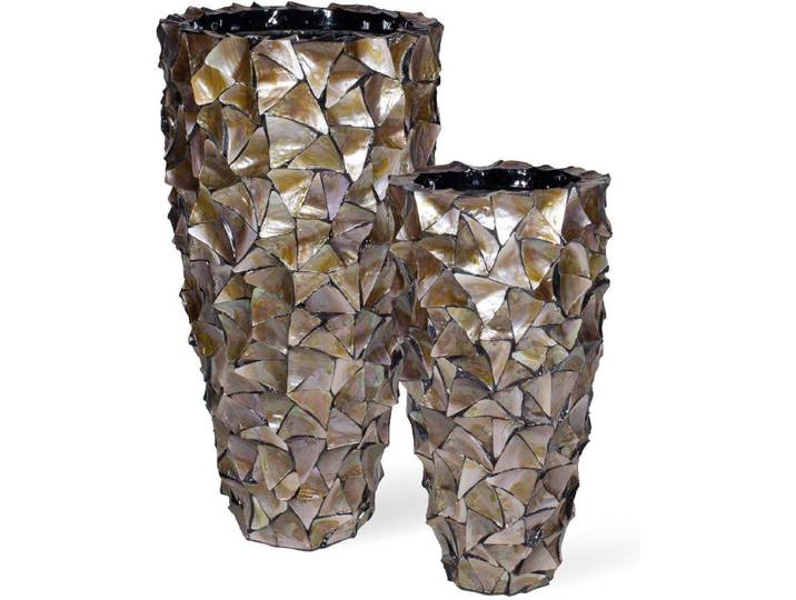 Handgemaakte XL vaas Shell Maison Blanches
