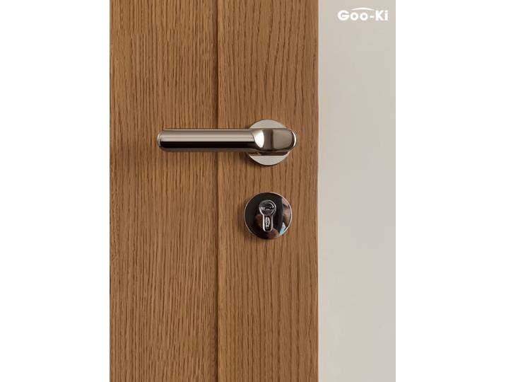 Goo-Ki Original conçu intérieur muet serrure de porte poignée haut de gamme PrivacyToilet serrure de porte poignée ensemble pour portes entrée chambre